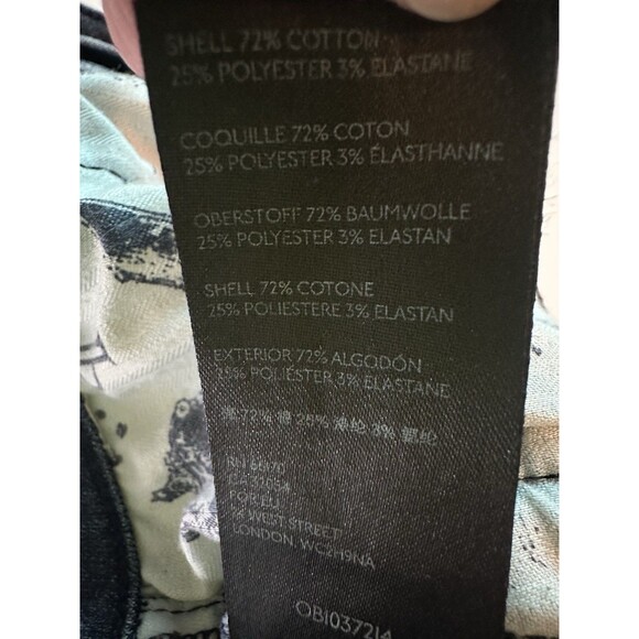 Pilcro and the Letterpress Anthro High Rise Denim Leggings Blue Jeans Women's 27 - Picture 10 of 13